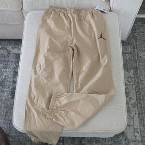 Jordan Beige Jogger Pants with Logo
